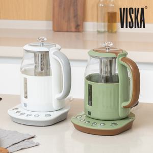 TEMU [VISKA] 비스카 1.5L 마이키친 유리 티포트 VK-T207GK