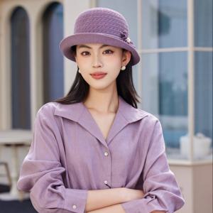 TEMU 2026 봄/여름 여성 패션 스타일 할로우 라운드 탑 선햇, 진주 꽃으로 우아하게 장식, 편안하고 통기성이 좋으며 햇빛을 가리며, 캐주얼 스트리트웨어, 쇼핑몰, 파티, 여행, 해변 휴가에 적합