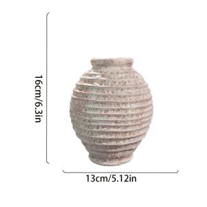 TEMU 1개 러스틱 빈티지 스타일 레진 화병, 클래식 홈 데코 아이템, 빈티지 마감 핸드메이드