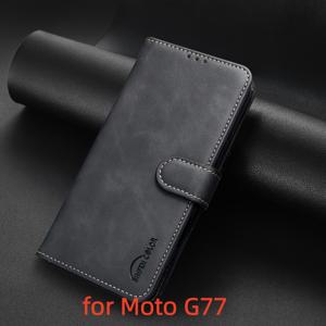 TEMU 모토로라 모토 G77/G67/G06/G56/G86/EDGE 60 PRO/edge 60 Fusion용 신상 단색 송아지 인조 가죽 패턴 휴대폰 케이스, RFID 기능 포함