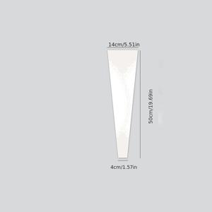 TEMU 20개 빈티지 레이스 꽃다발 봉투 - 장미용, 투명 OPP 종이 & 레이스 테두리 - 발렌타인데이, 어버이날 선물용 꽃 포장지 (리본 미포함)