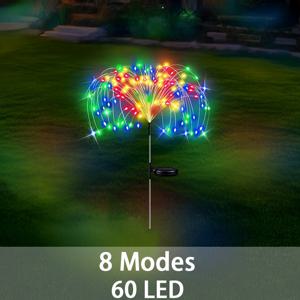TEMU 60/200/300/420 LED 태양광 장식 조명, 정원등, 안뜰 장식 조명, 8가지 조명 모드, 가정, 정원, 안뜰, 파티, 캠핑, 통로, 잔디밭, 결혼식, 테라스에 적합