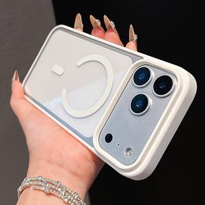 TEMU 휴대폰 케이스 - 아이폰 17 Pro Max 17Air 17 Ultra용, 초슬림 투명 무선 충전 휴대폰 케이스, 아크릴 충격 방지 보호 커버