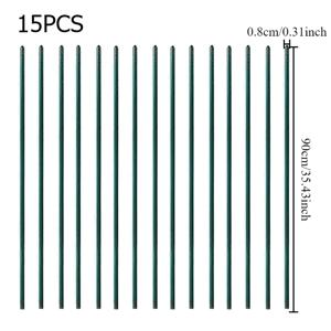 TEMU 15개 정원 지지대 튼튼한 금속 식물 지지대 60cm 및 90cm 옵션, 8mm 직경, 덩굴 식물용 이끼 폴, 정원 네트 지지대, 간편한 설치