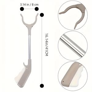 TEMU 회전식 턱과 강력한 자석이 있는 접이식 초장거리 집게 리치 도구, 노인 및 장애인에게 적합, 열쇠, 쓰레기 및 책을 집는 다기능 가정용 집게, 야외 및 취미용으로 적합한 가정용품