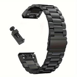 TEMU Garmin Fenix 8 7 Pro 7X 6 6X 5X 8X Plus용 22mm 26mm 스테인리스 스틸 스트랩, Garmin Epix Pro Tactix 7 Pro Quickfit 시계줄 메탈 밴드