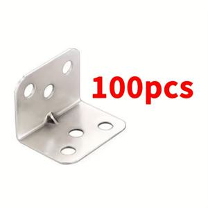 TEMU 100개 L자형 코너 브래킷 코너 브래킷 하드웨어 추가, L자형 코너 브래킷, 1.42