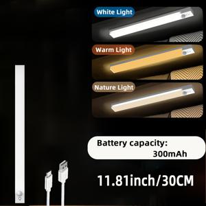 TEMU NBBUFF 스마트 모션 센서등, USB 충전식 유도 LED 조명, 3가지 색온도, 무단계 밝기 조절, 뮤직 룸, 옷장, 침실, 옷장, 홈 데코에 적합, 크리스마스 선물로도 좋습니다