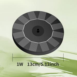 TEMU 새 목욕대용 1W-3.5W 태양광 분수 펌프(IPX8), 배터리 없는 태양광 수분수, 태양광 수영장 분수, 태양광 워터 펌프, 수영장, 어항, 파티오 및 야외 정원용 휴대용 부양식 태양광 수분수 펌프