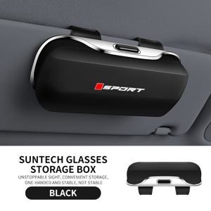 TEMU 스포츠 스타일 차량용 햇빛 가리개 안경 보관/차량용 방진 안경 케이스, 완전 밀폐형 플립 스타일 안경 케이스