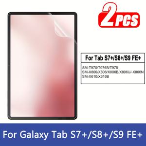TEMU 삼성 갤럭시 탭 S5E/S6/S6 라이트/S7/S8/S9/S9 FE/S10 FE 2025용 2개입 페이퍼 필드 스크린 보호 필름, 갤럭시 탭 A 8.0/10.1 2019, A7 라이트/A7/A8/A9/A9 플러스 11인치/10.9인치/10.5인치/10.4인치/8.7인치 호환, 무광 소프트 필름