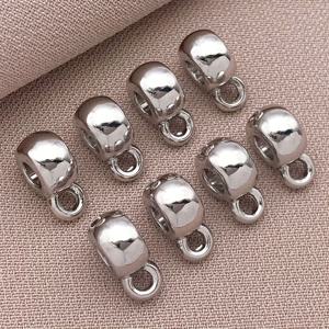 TEMU 구리 18K 골드 도금 고내광성 펜던트 스페이서 비즈 8개, 핸드메이드 DIY 팔찌 목걸이 구슬 꿰기 펜던트 루즈비즈 주얼리 액세서리 재료