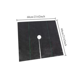 TEMU 15개입 천공 잡초 방지 커버재, 고강도 제초재, 60x60cm, 80x80cm, 투수성, 통기성, 수분 보존 토양 커버, 원예/잔디밭/채소밭/화단/조경용, 내구성 있는 부직포 지면 커버, 진입로와 안뜰용 범용