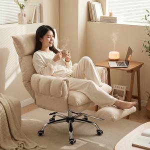 TEMU PC방 중역 게이밍의자 침대형 리클라이너 업그레이드 발받침 컴퓨터의자 사무실 의자 -코듀로이 컴퓨터 의자 침대형 리클라이너 사무용 게이밍 의자 발받침대 무중력 책상 의자