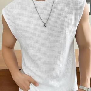 TEMU 남성용 패션 캐주얼 단색 반팔 티셔츠, 부드럽고 피부 친화적이며 편안하고 트렌디하며 활용도 높은 크루넥 반팔 티셔츠 상의 1HLQ17