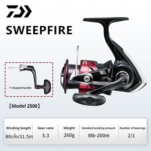 TEMU DAIWA SWEEPFIRE 스피닝 낚시 릴, 부드럽게 회전하는 낚시 릴 스풀