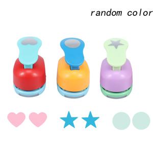 TEMU 8mm 구멍 펀치 세트 (원형, 하트, 모양 3가지), 색상 랜덤, 카드 제작, 스크랩북, 사진 정리, 사무용품에 적합, 다이어리 제작 및 앨범 제작에 사용 가능
