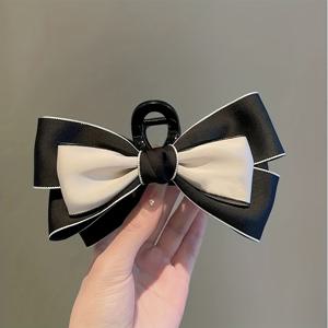 TEMU 1개/2개 패셔너블하고 우아한 양면 대형 리본 헤어 액세서리 헤어핀, 공주스러운 성격 상어 클립, 대형 고급 다용도 여성용 헤어 액세서리 헤어 액세서리