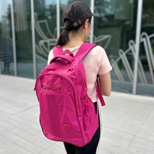 TEMU 1개 대형 백팩, 노트북·우산·물병 수납 가능 - 가볍고 내구성 좋은 폴리에스터 소재, 조절 가능한 어깨끈, 세탁기 사용 가능, 학생용/여행/등산/출근 필수품, 지퍼 프론트 포켓 및 정리형 디자인