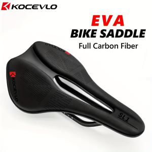 TEMU KOVLO 자전거 안장, 카본 파이버 시트레일, EVA 편안하고 통기성 좋은 MTB 산악 로드 자전거 사이클링 시트