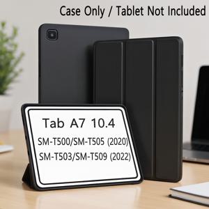 TEMU 삼성 갤럭시 탭 A7 10.4 2022/2020 (T503/T509/T500/T505/T507) 호환 자석 플립 스마트 커버 자동 깨우기/잠금 소프트 TPU 백 케이스
