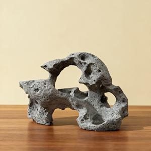 TEMU 수족관용 태호석 장식품, 물고기 은신처 동굴 쉼터, 다실 탁상용 장식, 사무실 책상 및 책장 진열대, 현관 중앙 장식품, 크리스마스 추수감사절 새해 다양한 공휴일을 위한 고급 공예 선물