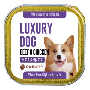 TEMU 럭셔리독 강아지캔 100g x 24개