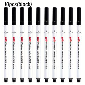 TEMU 화이트보드용 지워지는 마커 10개 세트. 0.5mm 팁, 밝은 색상, 빠른 건조 잉크, 부드러운 필기감을 특징으로 하며 학교 및 사무실에서의 , 교육용, 사무용품 및 미술 용품에 적합합니다.