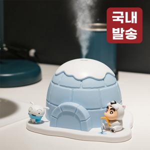 TEMU 짱구 이글루 미니가습기 피규어 초음파 USB 탁상용 책상 사무실