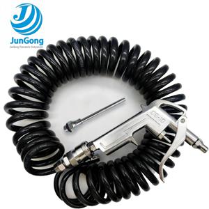 TEMU Jungong DG-10 에어 블로 건 키트 (5M PU 코일 에어 호스 포함), 1/4