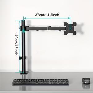 TEMU 모니터 암 데스크 마운트, 최대 22lbs(9.98kg) 하중 지지, 360° 자유 조절 가능 컴퓨터 모니터 스탠드 (13-32인치 모니터용)