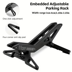 TEMU WEST BIKING 조절식 자전거 주차 랙, 범용 MTB 로드 바이크 실내 차고 보관 스탠드, 자전거 수리 스탠드, 사이클링 용품