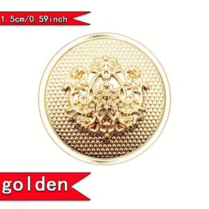 TEMU 골든 3D 엠보싱 효과 메탈 핸드 솔기 단추 12개, 그리드 텍스처 은색 단추, 하이샹크 메탈 주조 일체형 심플 브리티시 스타일 금속 단추, 클래식 엘레강스 스타일 단추, 정장, 스웨터, 가르맹니, 재킷용, 다용도 사계절 미술, 공예 및 재봉 용품