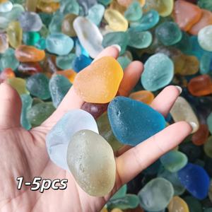 TEMU 50G/100G/200G 멀티컬러 해변 유리석, 아름다운 해변 유리, 컬러 스톤, 해변 유리 공예용, 해변 유리 조각 장식, 꽃병 필러, 수족관, 수공예 및 축제 장식에 적합, 프로스트 해변 유리석
