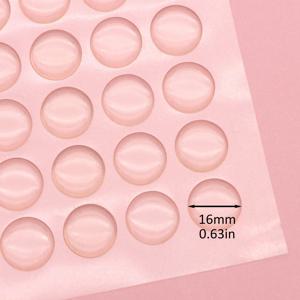 TEMU 49개 0.63인치(16mm) 반짝이는 투명 에폭시 레진 돔 스티커 - 원형 & 하트 모양 - 주얼리, 펜던트 캡, 자석, 미술 공예, 스크랩북 & 카드 제작용 내구성 접착제 - 개인 맞춤 선물로 완벽