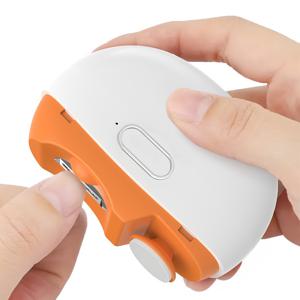 TEMU USB 충전식 2-in-1 네일 드릴 - 미니 LED 조명 네일 그라인더 폴리셔, 조용하고 세련된 디자인, 살롱급 품질의 결과, 오렌지/라이트 퍼플, 친구 및 가족을 위한 선물