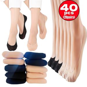 TEMU 40개입/20켤레 여성용 부드럽고 통기성 좋은 발목 양말, 남성용 고탄력 양말, 크루 삭스 - 남녀공용 일상 착용에 적합한 부드럽고 신축성 좋으며 편안하고 통기성 좋은 양말. 심플하고 편안한 남녀공용 중목 양말, 패셔너블한 부티크 노쇼 양말, 초박형 일회용 데일리 캔디 컬러 스타킹