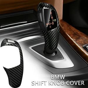 TEMU BMW F01-F04 F07 F10 F11 F15 F16 F18 F25 F26 F30 F31 F34 F35 2009-2020용 카본 파이버 패턴 기어 시프트 노브 커버 프로텍터