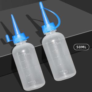TEMU 8개 50ml 플라스틱 세라믹 스타일 병, 파란색 뚜껑과 스포트 - 크래프팅, DIY 프로젝트 및 가정 정리에 이상적, 병 크래프트 용품