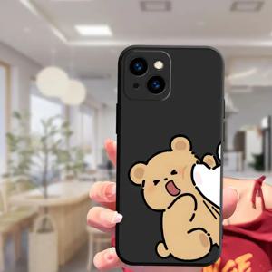 TEMU 휴대폰 케이스 - Apple iPhone 17/16 15 Pro Max 14 Plus 13 12 11 Pro Max/X 호환 케이스 - 독특한 예술적인 귀여운 커플 스타일 프린트