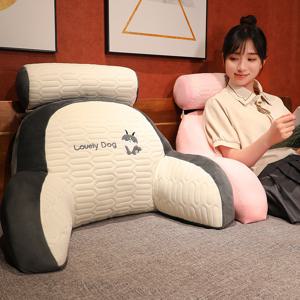 TEMU 인간공학적 독서 베개 - 목/등/팔 지원용 쿠션, 분리형 세탁 가능 커버, 사무실/침대/소파 다용도 사용, 부드러운 폴리에스터 소재 + 지퍼 잠금 시스템