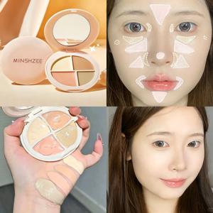 TEMU 4색 컨실러 팔레트 잡티 다크서클 트러블 흔적 커버 눈가 밝힘 컬러 코렉팅 컨실러
