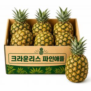 TEMU [지금안사면품절] 과즙콸콸 상큼달달 골드 파인애플 3개