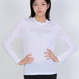 TEMU 여성 냉감 아웃도어 등산/골프/러닝 레이어드 쿨링 긴팔 라운드 티셔츠(W5ST08)