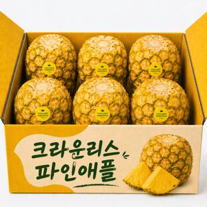 TEMU [오늘만미친특가]꿀즙뚝뚝 달콤폭발 크라운리스 파인애플 2통