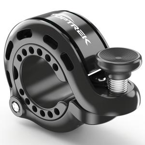Toptrek 자전거 벨 110Db 큰 소리 자전거 벨 | 높은 내구성 알루미늄 합금, 로드/시티/산악/전기 자전거 범용, 22.2-31.8mm 핸들바