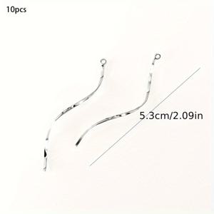 TEMU 10개입 싱글 & 더블 링 주얼리 연결 스트립, 주얼리 추가, 주얼리 추가 및 주얼리 제조 용품