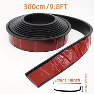 TEMU 9.8FT 범용 차량 개조, 휠 아이브로우, 아치 트림 엣지 보호 장치, 고무 펜더 트림, 충돌 방지 스크래치 방지 스티커 장식, 고무 휠 아이브로우 스크래치 방지 스트립, 차량 충돌 방지 스트립