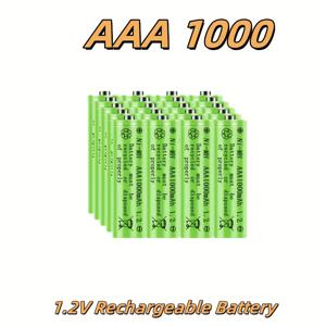 TEMU AAA 1000mAh 1.2V 고품질 충전식 배터리 (1000mAh 용량), 전동 칫솔, 면도기, 리모컨, 키보드, 마우스, 시계, 저울 등에 적합