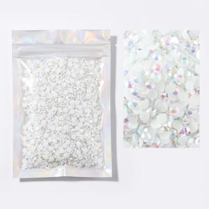 TEMU 27색 젤리 AB 레진 드릴 2mm-4998개, 3mm-4998개, 4mm-2498개, 5mm-1498개, 6mm-498개, 플랫백 레진 드릴, 네일아트 의류 장식, 가방, 신발